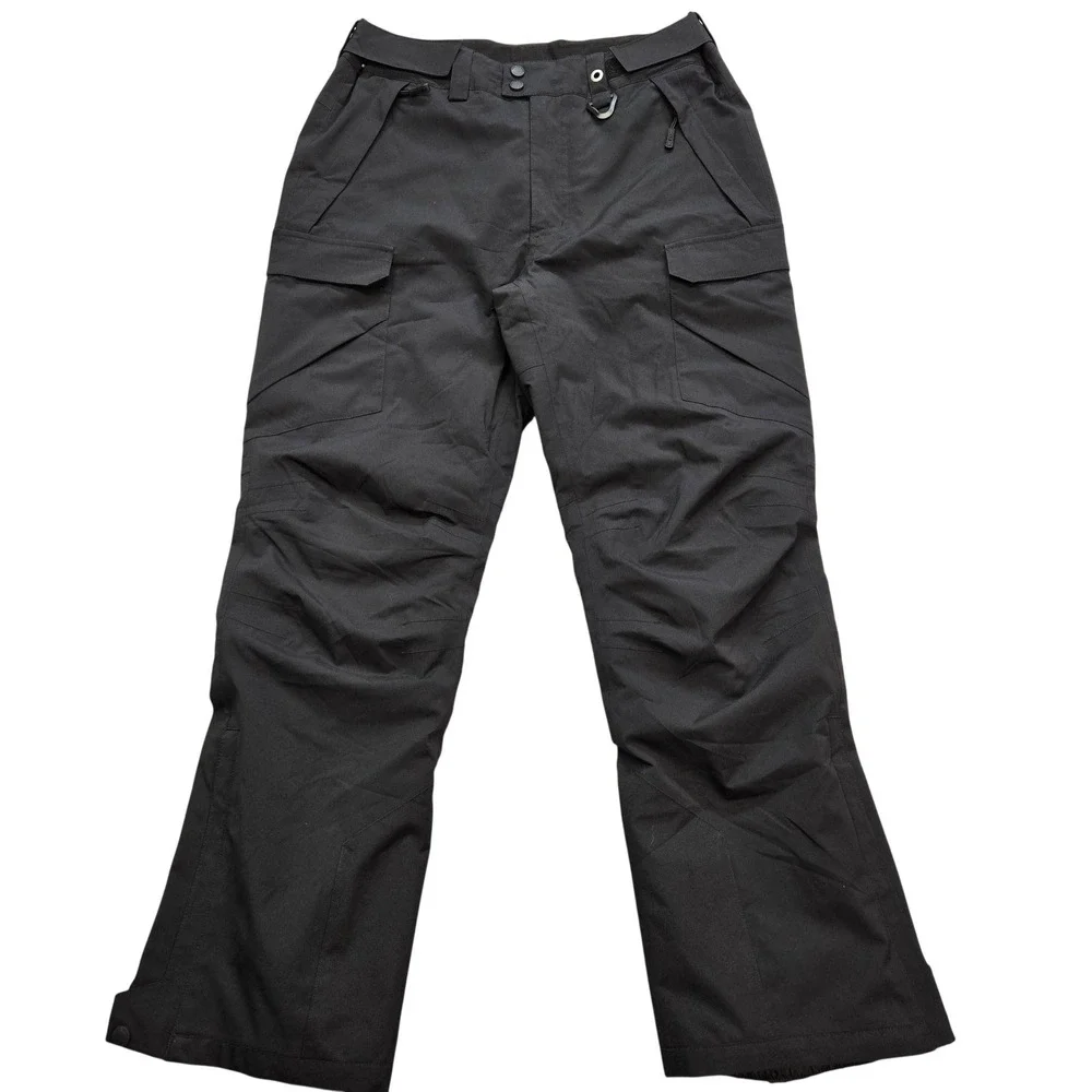 Free Soldier Snow Pants Mens Small Black Insulated Lined Ski Cargo Pockets